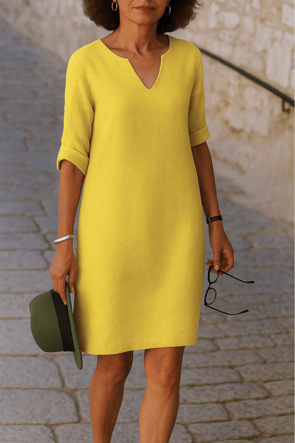 ELISA™ | Vestido elegante con escote en V - Orelisse