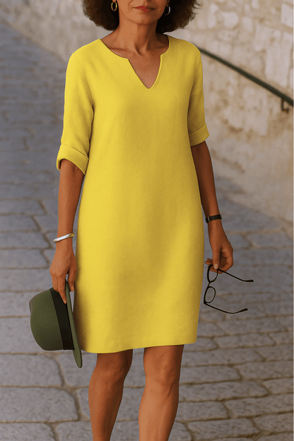 ELISA™ | Vestido elegante con escote en V - Orelisse
