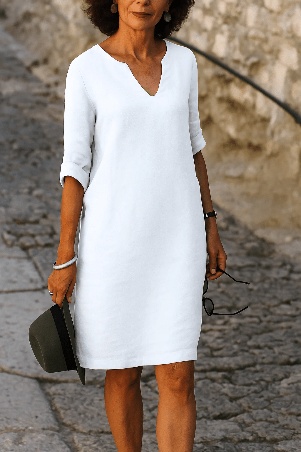 ELISA™ | Vestido elegante con escote en V - Orelisse