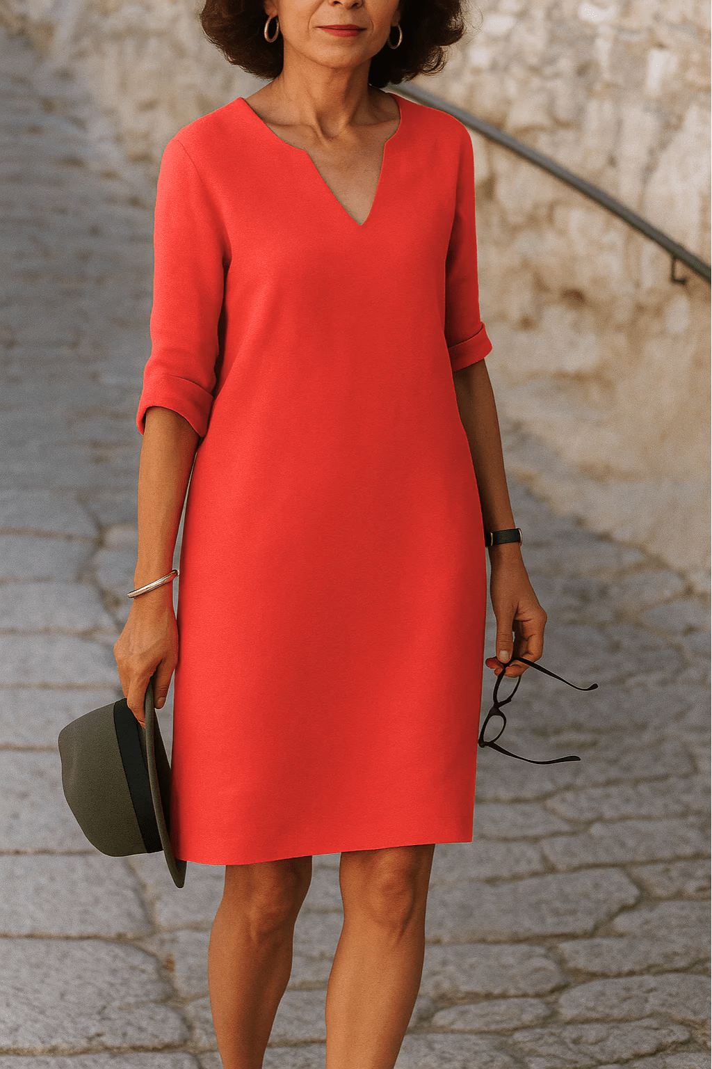 ELISA™ | Vestido elegante con escote en V - Orelisse