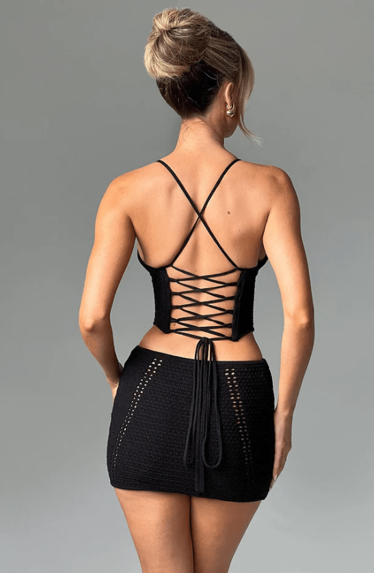 Top Selma - Negro - Orelisse